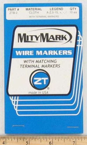 BOOKLET Wire Marker for Aviation Ground Support Equipment