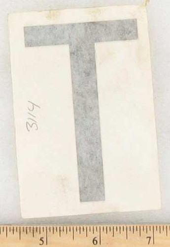 DECAL, Vehicle 4-Inch Letter T for Ground Support Equipment