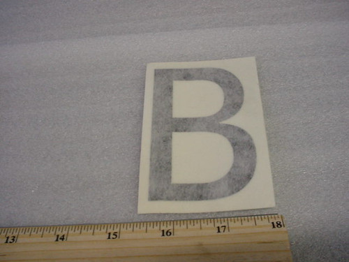 DECAL 4 Inch Letter B for Aviation Ground Support Equipment