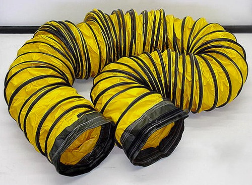 DUCT, PC Air 14 Inch x 30 Foot Zipper Air Duct for Ground Support Equipment