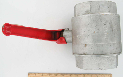 VALVE, BALL 4 INCH ZINC PLATED BRASS-701A01