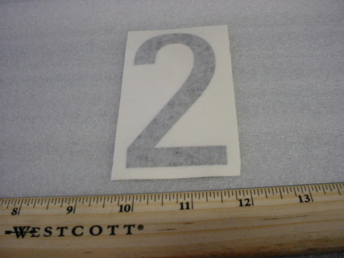 DECAL, Vehicle 4 Inch Number 2 for Ground Support Equipment