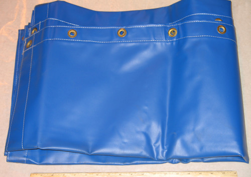 Blue Vinyl Curtain 45 x 114 for Aviation Ground Support Equipment