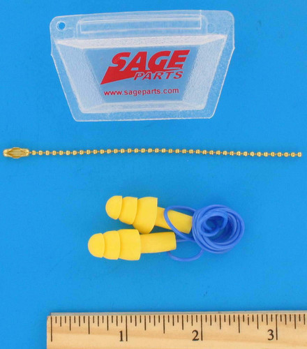 EAR PLUGS, W/ CORD AND CASE-4T152
