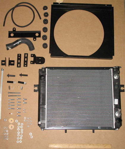 Radiator Kit with Shroud, Hose, and Hardware for Aviation Ground Support Equipment