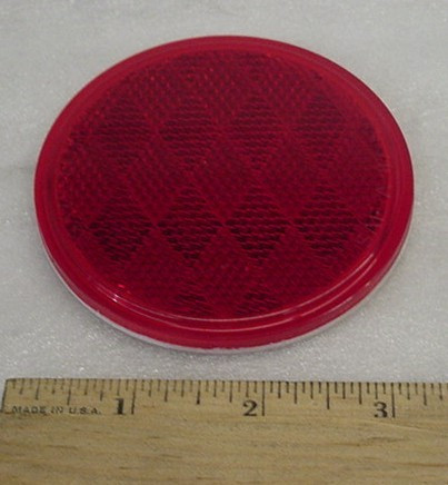 Reflector Round Red Plastic for Aviation Ground Support Equipment