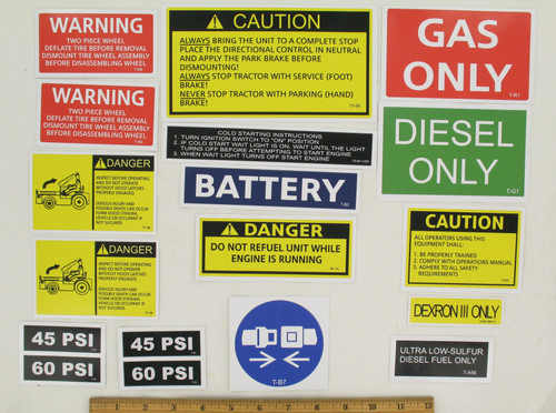 DECAL KIT for Aviation Ground Support Equipment