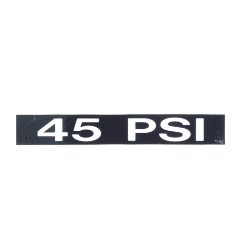 DECAL, 45 PSI for Aviation Ground Support Equipment