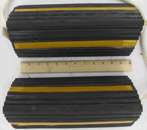 Wheel Chock Set of 2, 5 x 12 Inch for Aviation Ground Support Equipment
