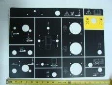 Decal for Operation Control Panel – Aviation Ground Support Equipment Part
