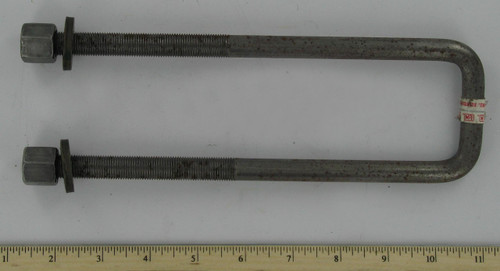 U-Bolt Square 1/2 Inch with 2 Inch Center and 9 Inch Legs for Ground Support Equipment