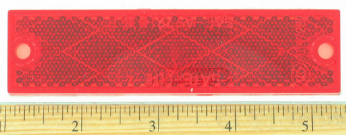 Reflector 1-1/8 x 4-3/8 Red for Aviation Ground Support Equipment