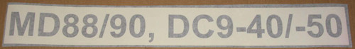 Decal for MD88/90 DC9-40/-50 Towbar Ground Support Equipment