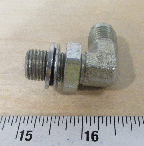 Fitting 90° MJ9/16 to M1/4 BSPP for Aviation Ground Support Equipment