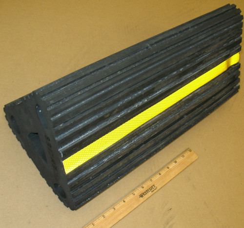 Rubber Aircraft Wheel Chock 8 x 20 Single for Ground Support Equipment by Menzies