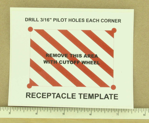 DECAL, Receptacle Template for Aviation Ground Support Equipment