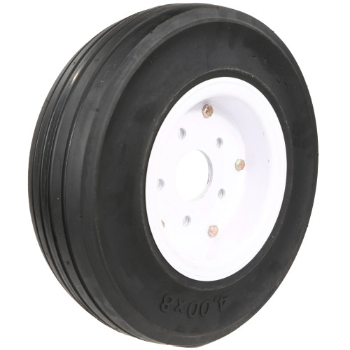 RAMPTECH 400X8 Tire & Wheel, 2-Stage, 2.5" Pilot White