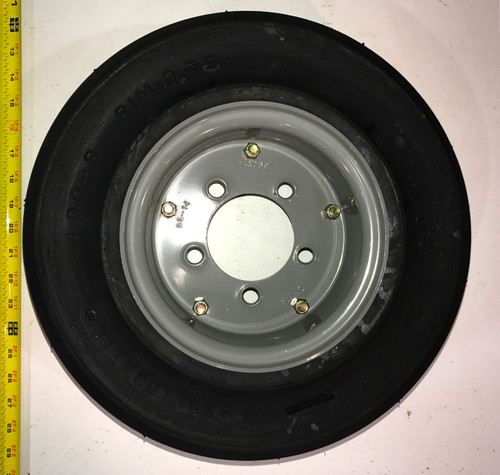 Tire and Wheel 400x8 with 3-3/8 Pilot, Grey – Aviation Ground Support Equipment Part
