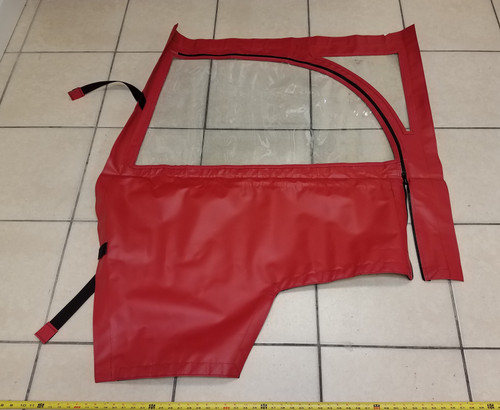 Door, Vinyl Left-Hand for CT40 Ground Support Equipment, Red