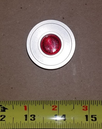 Illuminated Red Pushbutton Lens for Aviation Ground Support Equipment