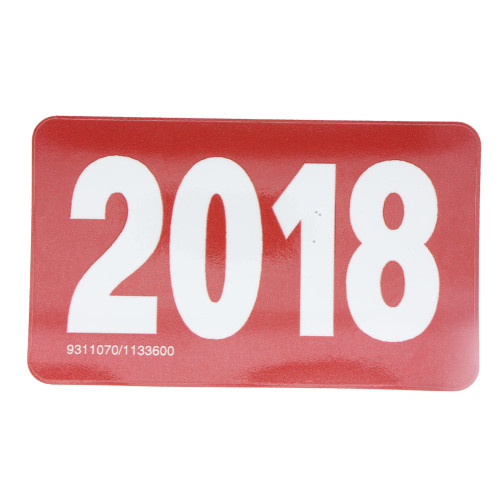 DECAL, BAG CART/CONTAINER DOLLY YEAR 3X5-9311070