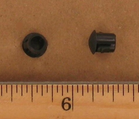 Button Plug Black 1/4" for Aviation Ground Support Equipment