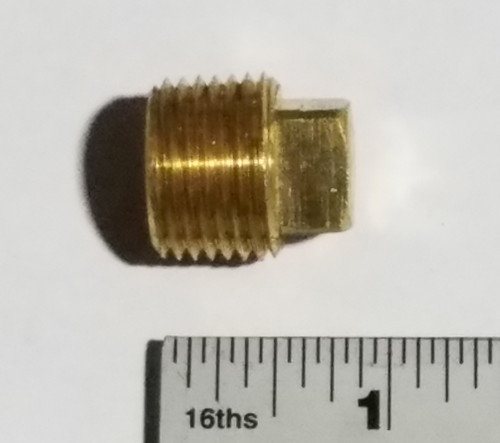 Brass Plug 1/2 Inch NPT for Aviation Ground Support Equipment