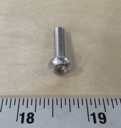 Screw M6x25mm Round Head Hex Drive 316 Stainless Steel for Ground Support Equipment