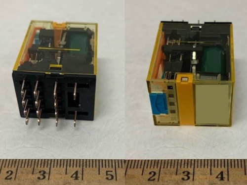 Relay 4PDT Bifurcated 24VDC Coil 3A for Aviation Ground Support Equipment