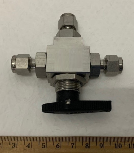 Ball Valve 1/4 Inch 3-Port Stainless Steel