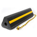 RAMPTECH Wheel Chocks 6.6x24x6 Black with Rope for Ground Support Equipment
