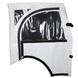 Soft Mat Tug Door, Left Hand, White - Ground Support Equipment