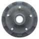 Harlan & Clark Baggage Tractor Front Hub Assembly with Brake Drum - Airport Ground Support Equipment Part (OEM Compatible)