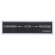 TUG Aircraft Belt Loader Forward/Neutral/Reverse Directional Decal - 5" x 1.25" Control Label