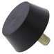 Threaded Rubber Bumper Stop - Compatible with Harlan and Clark Baggage Tractors | GSE Parts