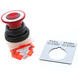 Emergency Stop Push Button Switch Assembly with Pull-to-Start Label - Compatible with JBT B600 Tow Tractor and 623-4300 Cargo Loader Equipment