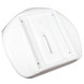 White Molded Plastic Seat - Compatible with NMC-Wollard Airport Stairs and TLD Belt Loaders (No Armrest)