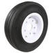 RAMPTECH Tire/Wheel400X8 Solid 2 Stage, White 2 1/2 Hub Pilot