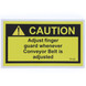 TUG 660 Adjust Finger Guard Decal for Ground Support Equipment