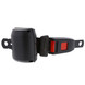 Retractable Black Webbing Seat Belt for TLD GSE Models: JET-16, JST-25, NBL, PFA-25, TMX-150, TPX-200, WSP-900