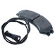 Brake Pad Set 2 with Wear Indicator for Charlatte, Goldhofer, Schopf, Sovam GSE
