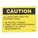 Caution Decal for TUG 440, 660 Series, AC25D, M1A, M7, MH, MR, MX4, TEXTRON Models