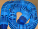 RAMPTECH 8 FT OAL Blue Lavatory Hose for Ground Support Equipment