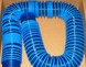 RAMPTECH 12FT Blue Lavatory Hose, 4IN Diameter for Ground Support Equipment
