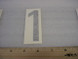 DECAL 4in Reflective Number 1 for Aviation Ground Support Equipment