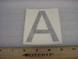 DECAL 4in Reflective Letter A for Aviation Ground Support Equipment