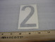 DECAL, VEHICLE, 4 INCH NUMBER 2-UA42UN