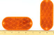 Amber Oval Stick-On Reflector for Aviation Ground Support Equipment