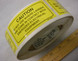 DECAL, CAUTION for Aviation Ground Support Equipment Safety
