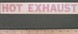 DECAL, Hot Exhaust for Aviation Ground Support Equipment